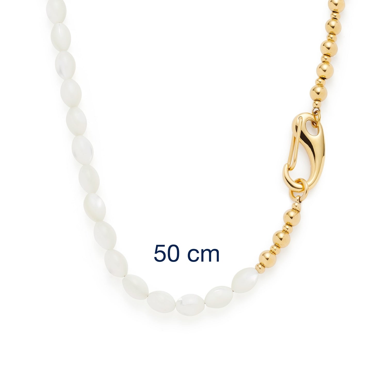 leonardo-patsy-collier-perles-nacre-dor-50-cm image 4