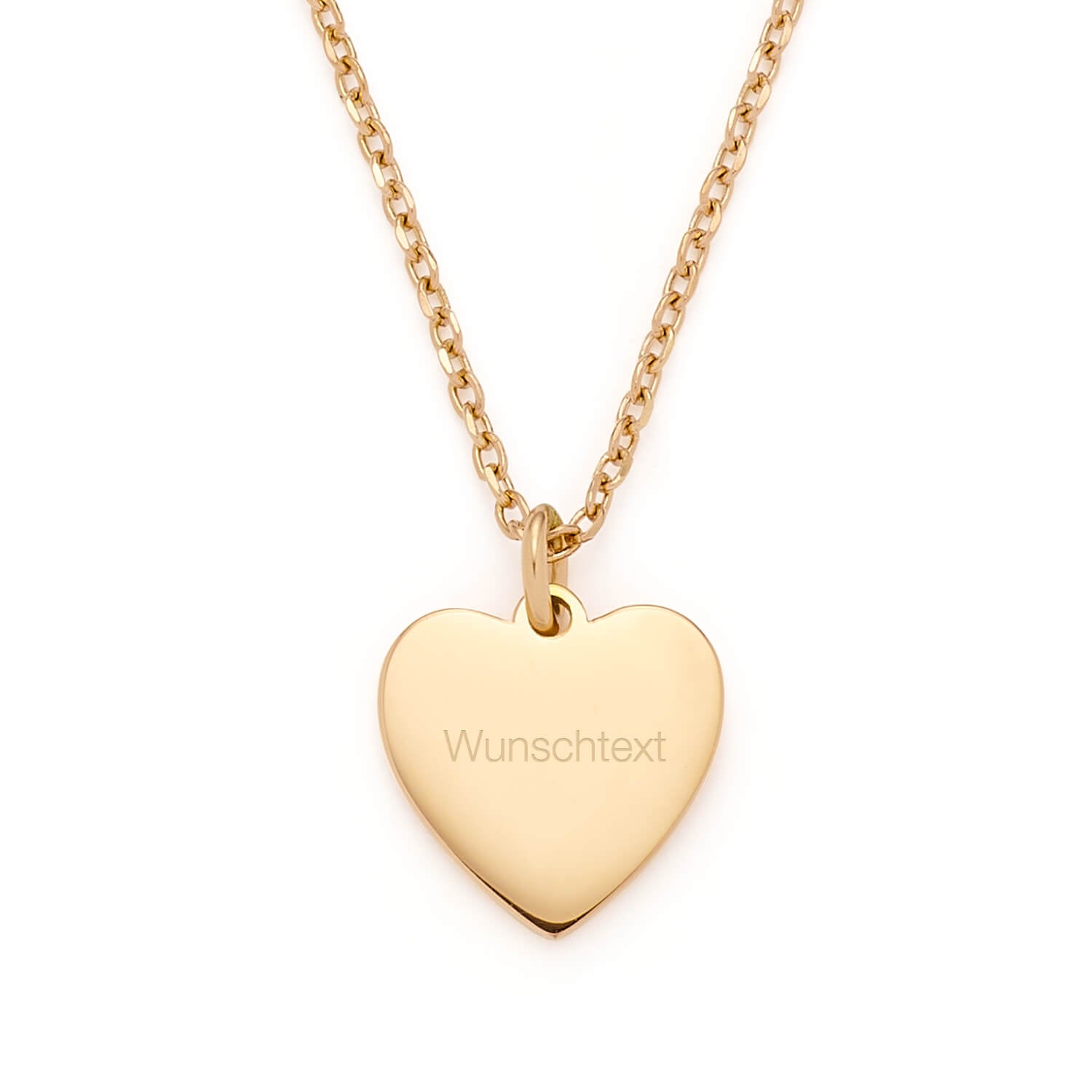 leonardo-coletta-collier-42-cm-dor-pendentif-coeur-gravure image 1