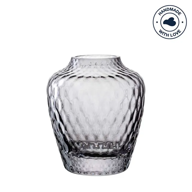 leonardo-giulia-vase-11-cm-gris-verre-fait-main image 1