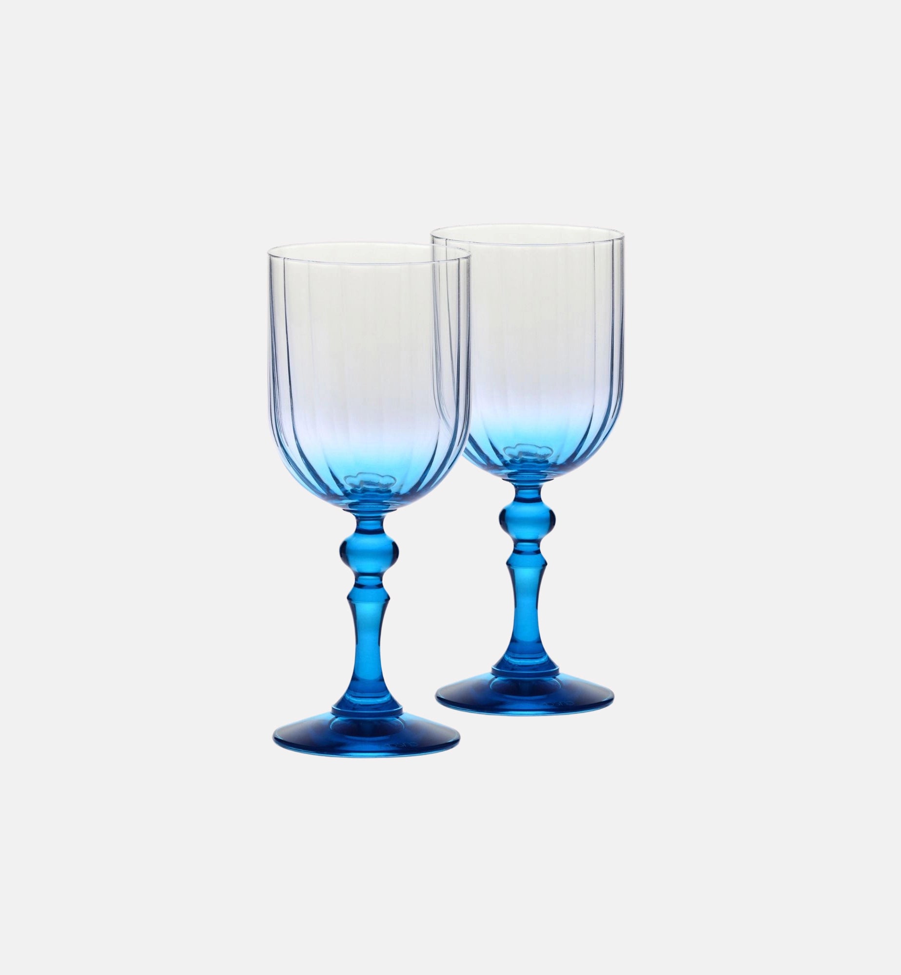 krosno-verre-vin-pied-turquoise-300-ml-ombr image 2