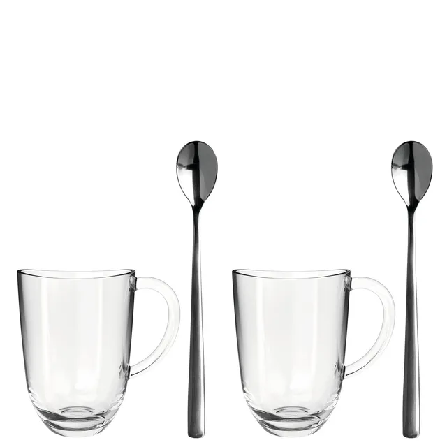 leonardo-napoli-tasse-latte-macchiato-380-ml-lot-2-cuill-res image 1