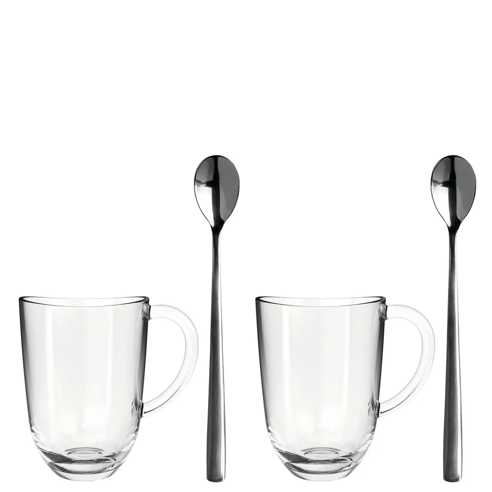 leonardo-napoli-tasse-latte-macchiato-380-ml-lot-2-cuill-res image 1