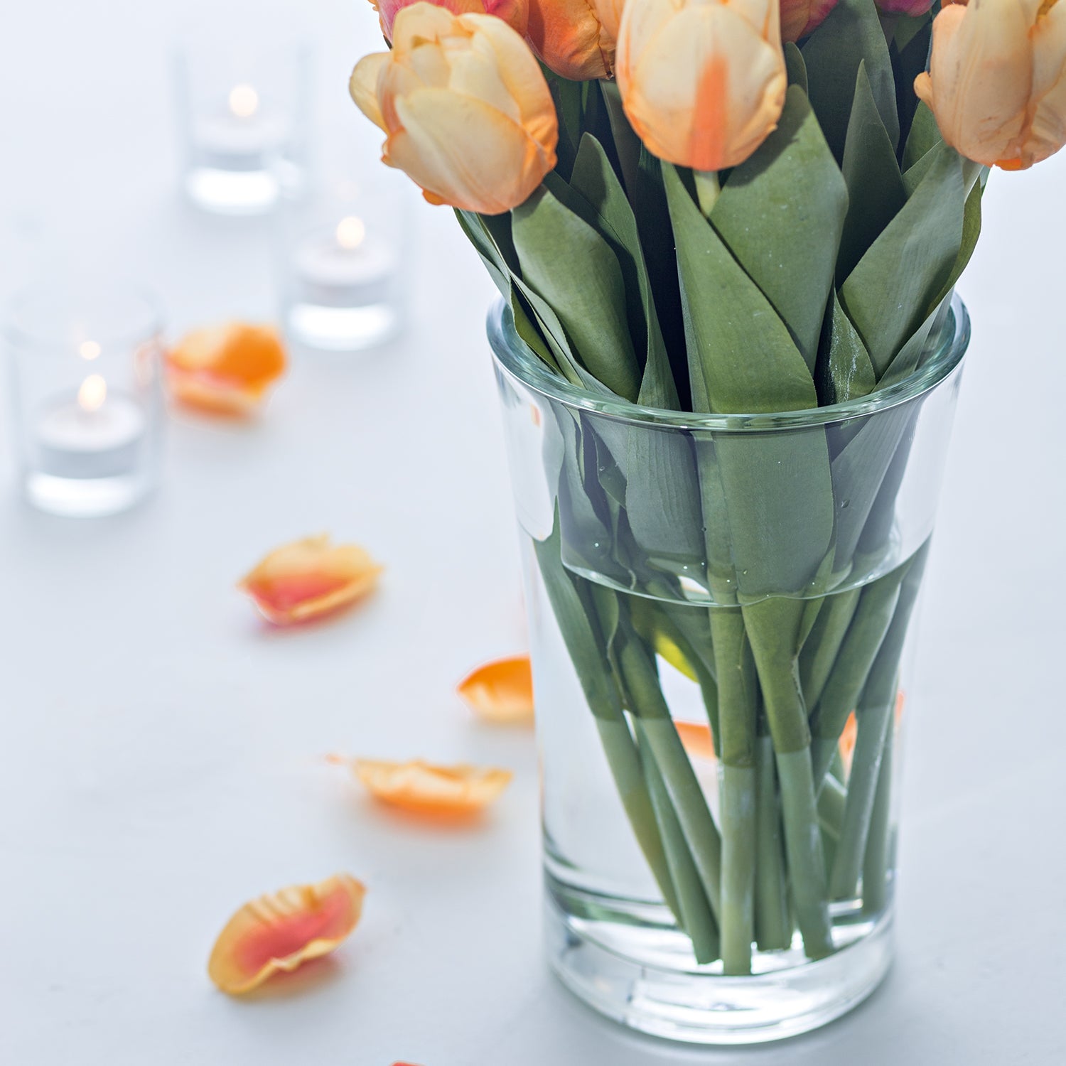 leonardo-bloom-vase-en-verre-22-cm-forme-galb-e-transparent image 2