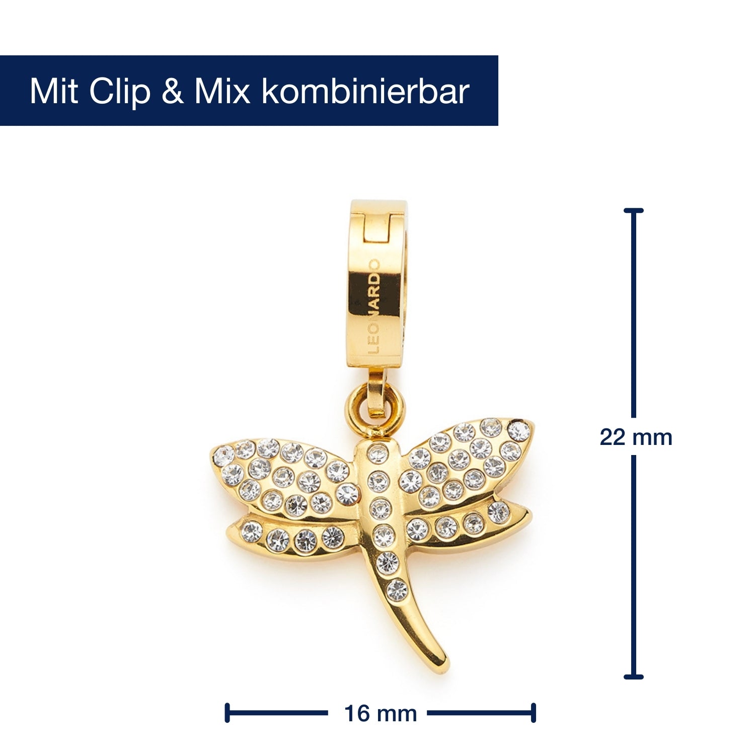 leonardo-elisabeth-clip-mix-pendentif-libellule-dor image 2