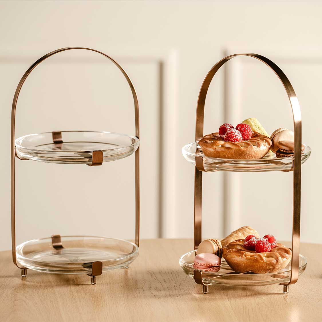 leonardo-cucina-pr-sentoir-g-teaux-2-tages-cuivre image 6