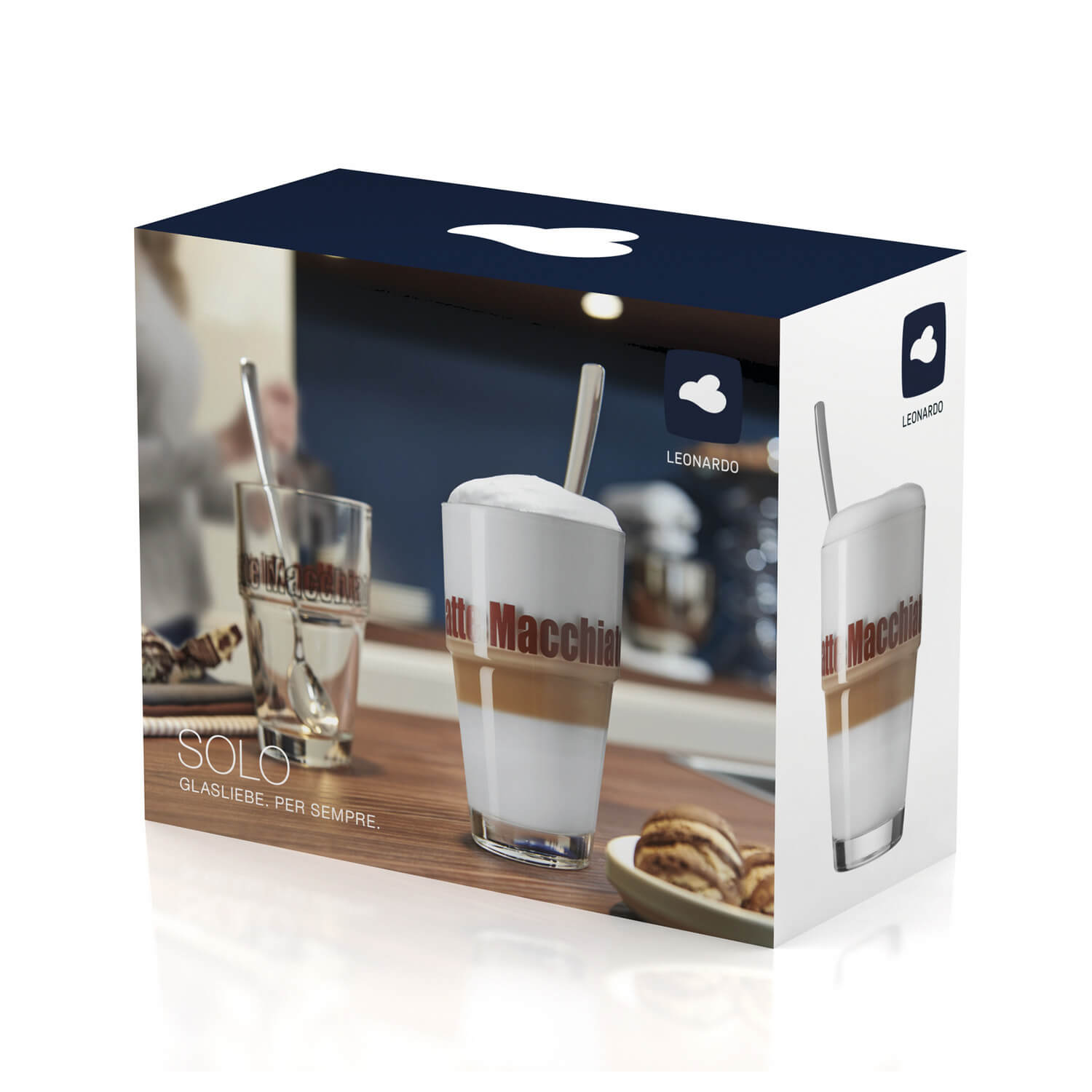 leonardo-solo-verres-latte-macchiato-410-ml-lot-4-avec-cuilleres image 6