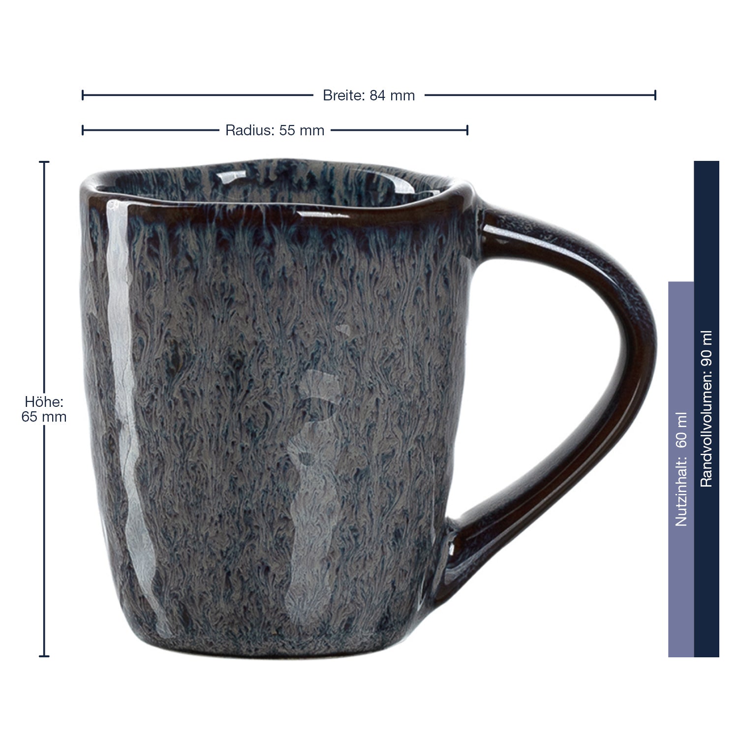 leonardo-matera-tasse-espresso-90-ml-anthracite-lot-4 image 2