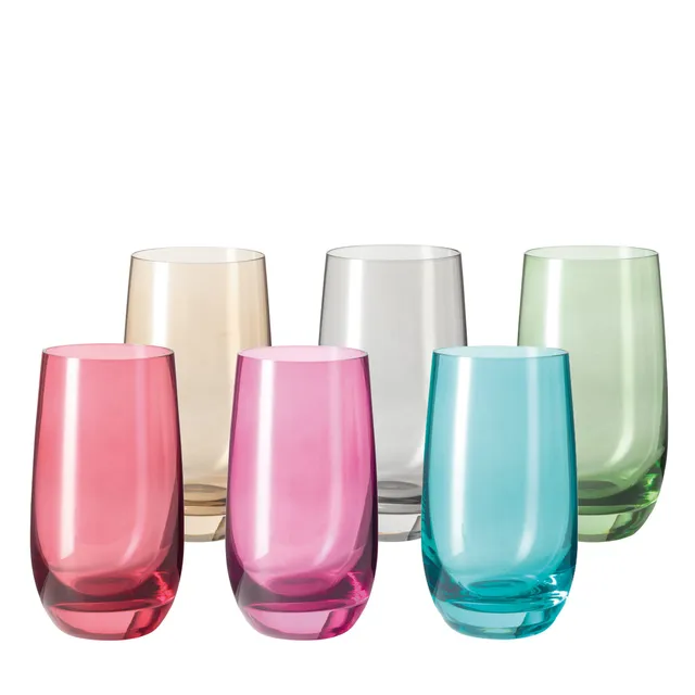 leonardo-sora-verre-eau-390-ml-lot-de-6-couleurs image 1