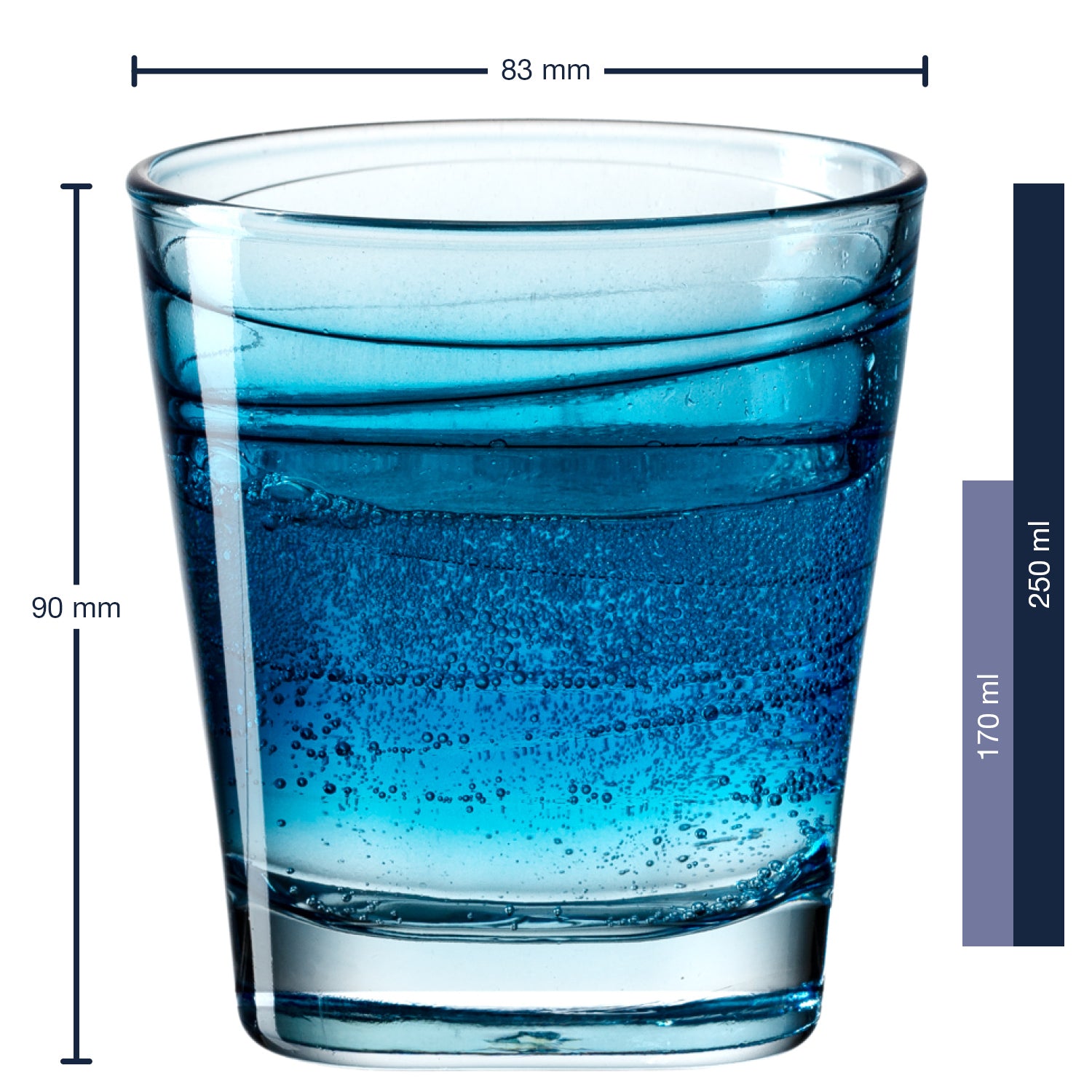 leonardo-vario-struttura-verre-eau-250-ml-d-grad-lot-de-6 image 2