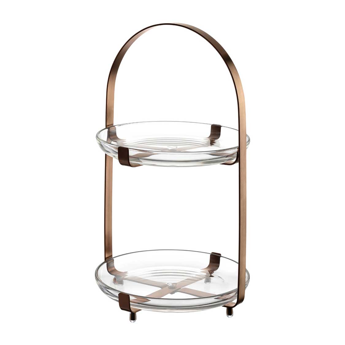leonardo-cucina-pr-sentoir-g-teaux-2-tages-cuivre image 1