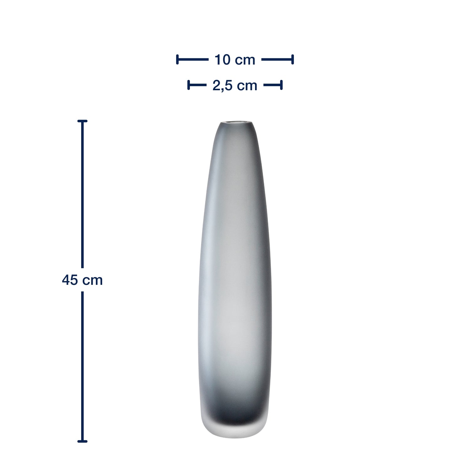 leonardo-bellagio-vase-de-sol-45-cm-anthracite image 3
