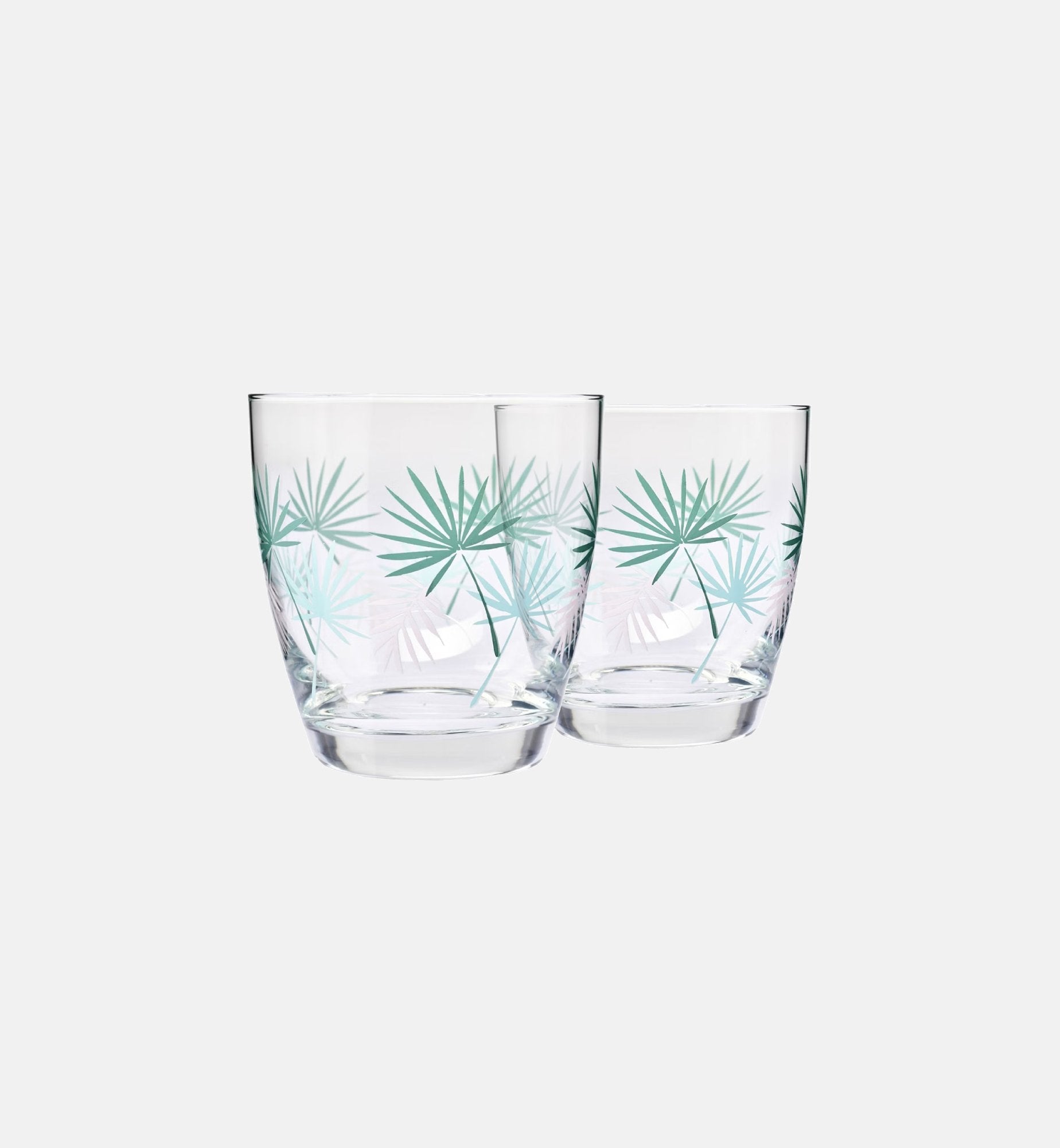 krosno-palmy-verre-eau-370-ml-feuilles-vertes image 1