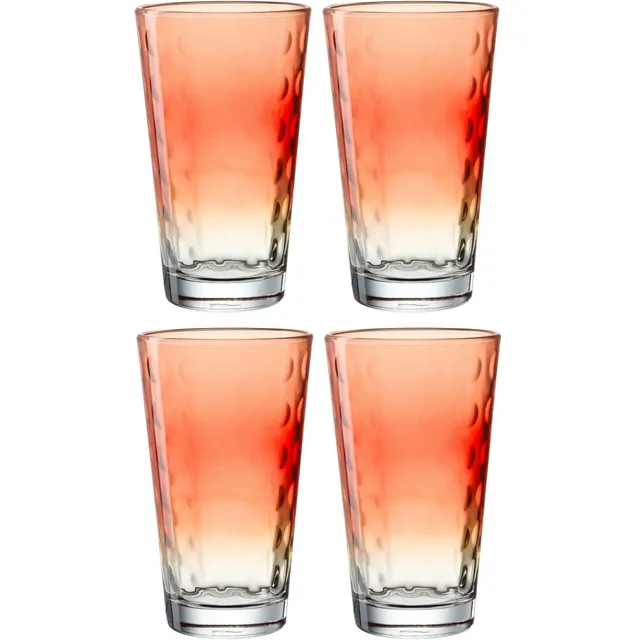 leonardo-optic-verre-eau-540-ml-rouge-lot-de-4 image 1