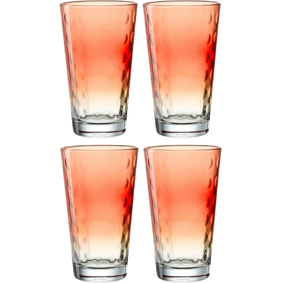 leonardo-optic-verre-eau-540-ml-rouge-lot-de-4 image 1