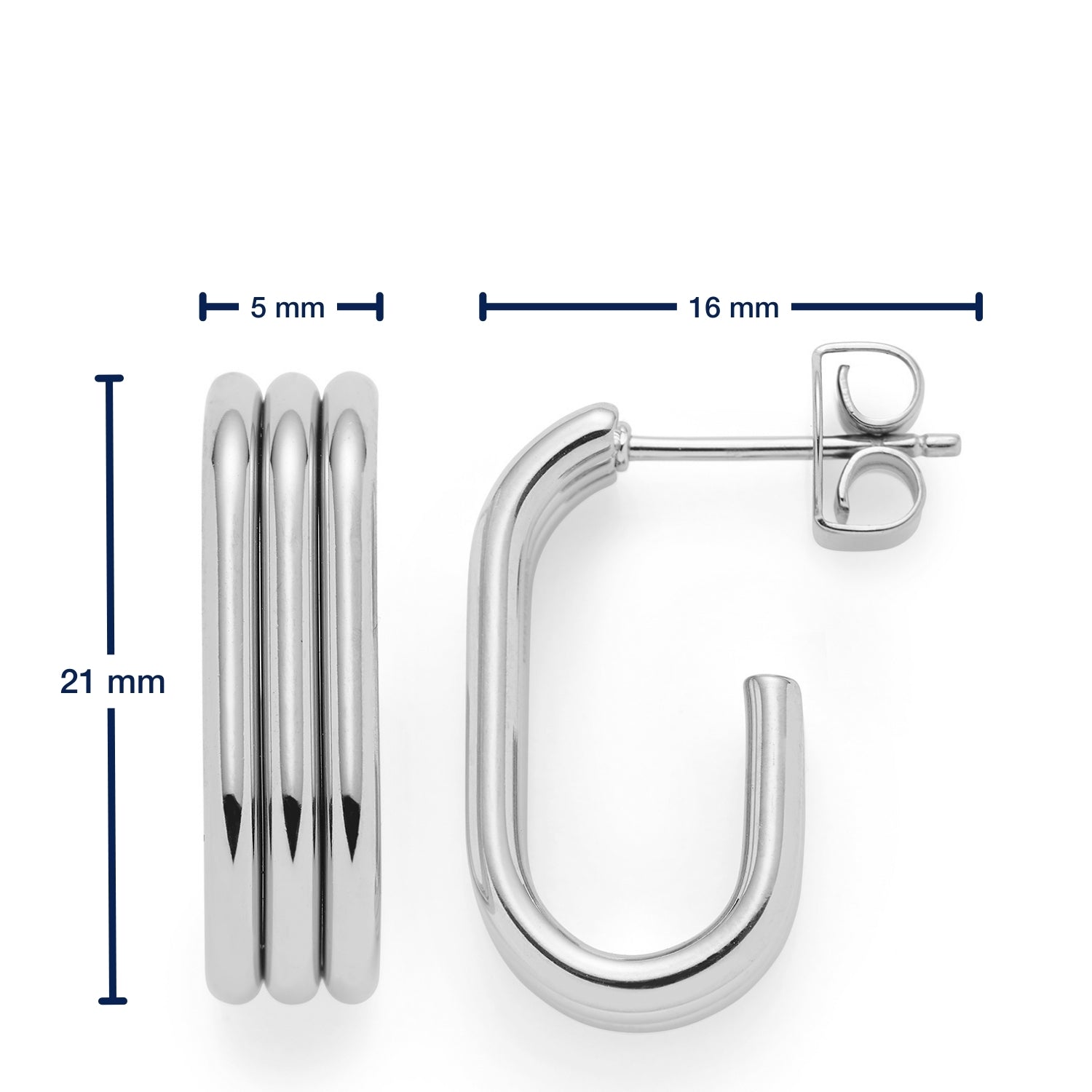 leonardo-elisabeth-boucles-d-oreilles-argent-poli image 3