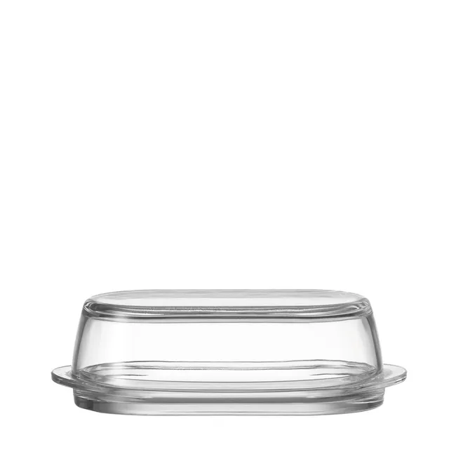 leonardo-ciao-beurrier-verre-ovale-avec-couvercle image 1