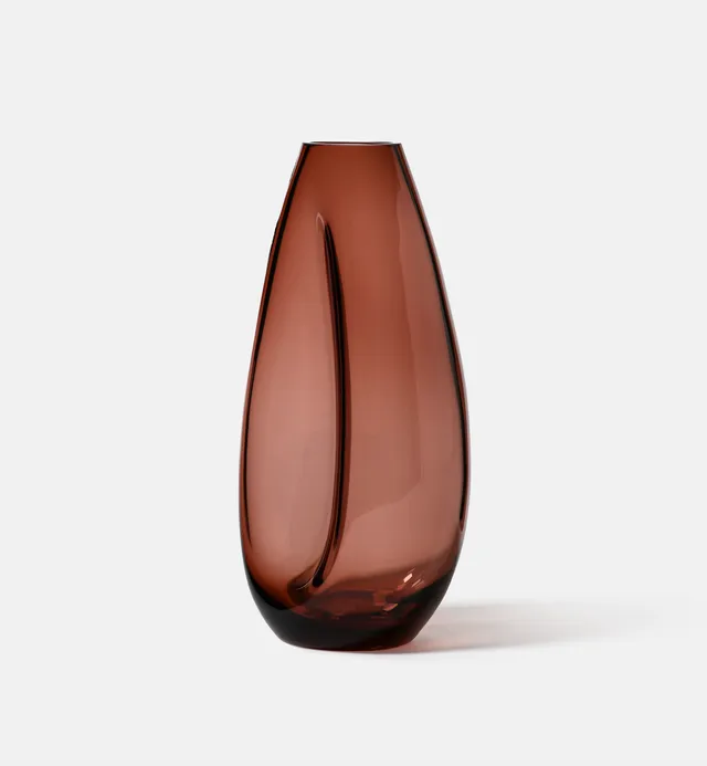 krosno-flow-vase-bordeaux-28-cm-cristal image 1