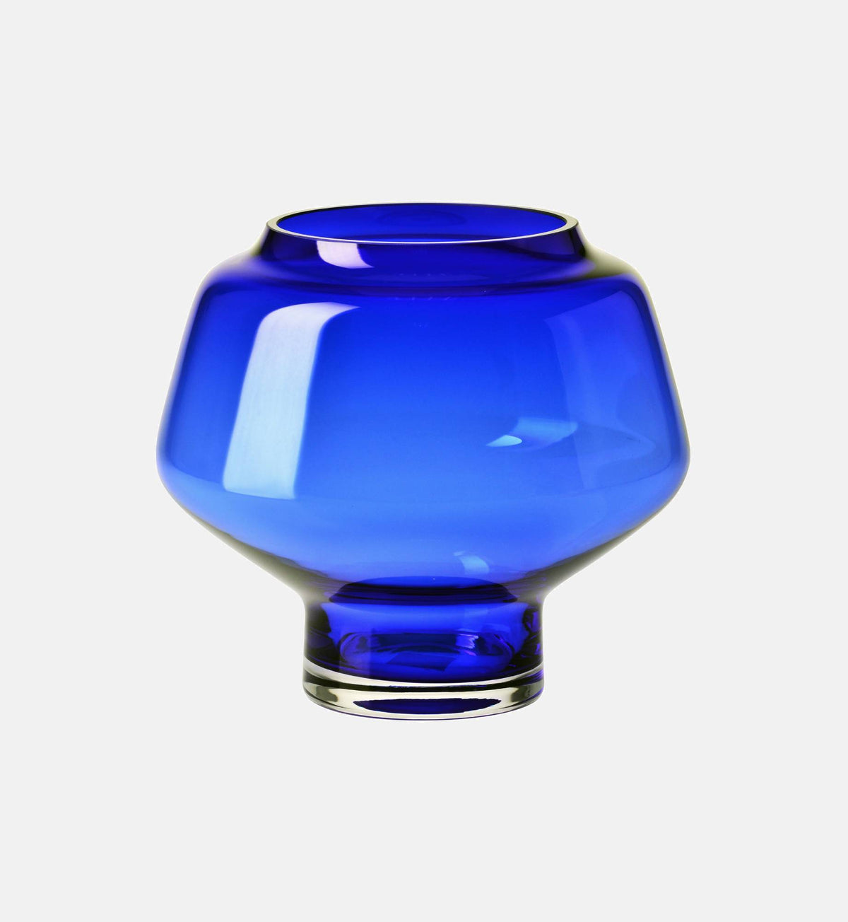 krosno-muse-bougeoir-verre-cobalt-19-5-cm-cristal image 1