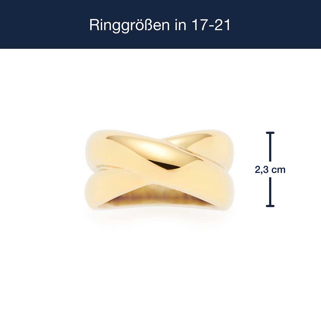 leonardo-lisbeth-bague-dor-e-crois-e-large-taille-21 image 4
