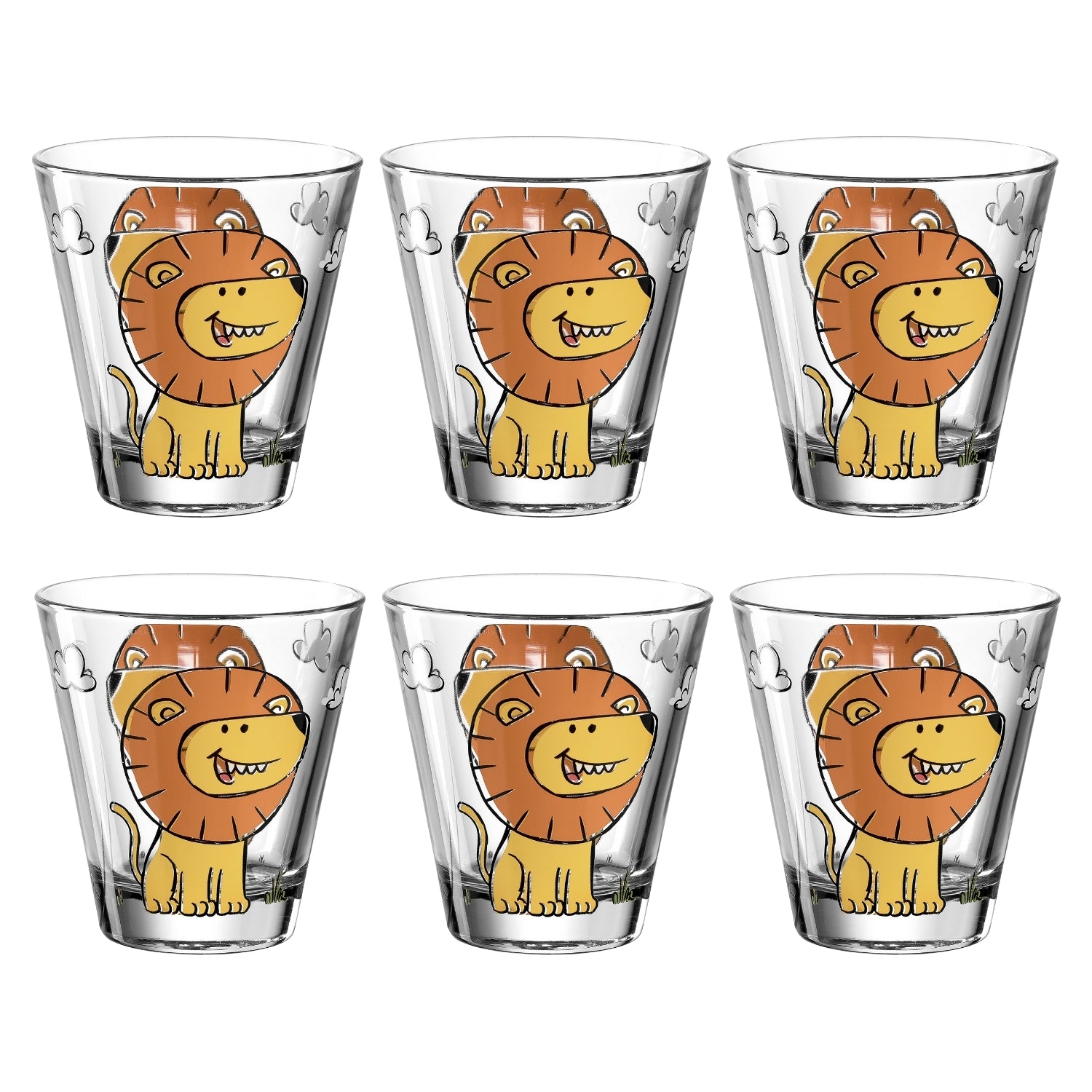 leonardo-bambini-verre-enfant-lion-215-ml-lot-6 image 1