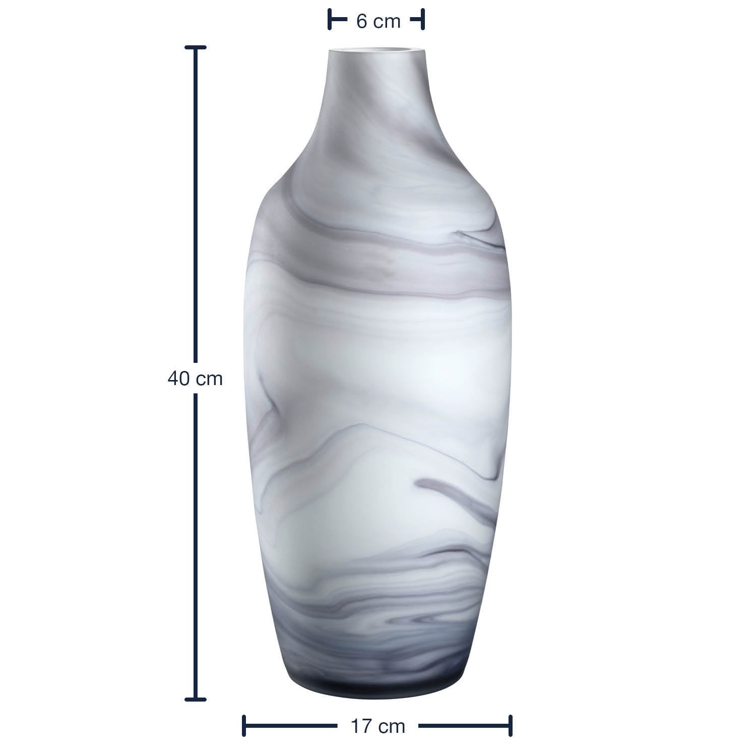 leonardo-poesia-vase-40-cm-gris-effet-marbre image 3