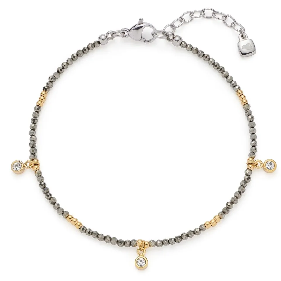 leonardo-anna-ciao-bracelet-pyrite-dor-pierres image 1