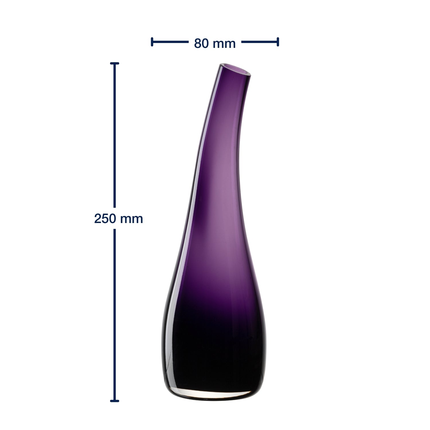 leonardo-luminosa-vase-violet-25-cm-verre-souffl image 3