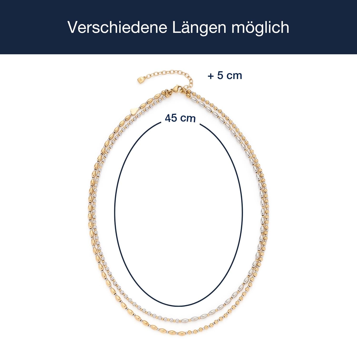leonardo-sabrina-collier-bicolore-45-cm-perles image 4