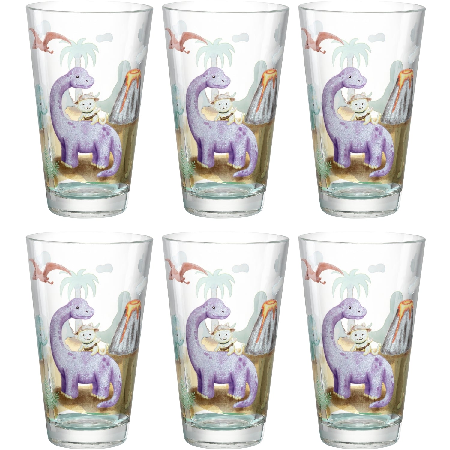 leonardo-bambini-avventura-verre-enfant-dino-6x300-ml image 1