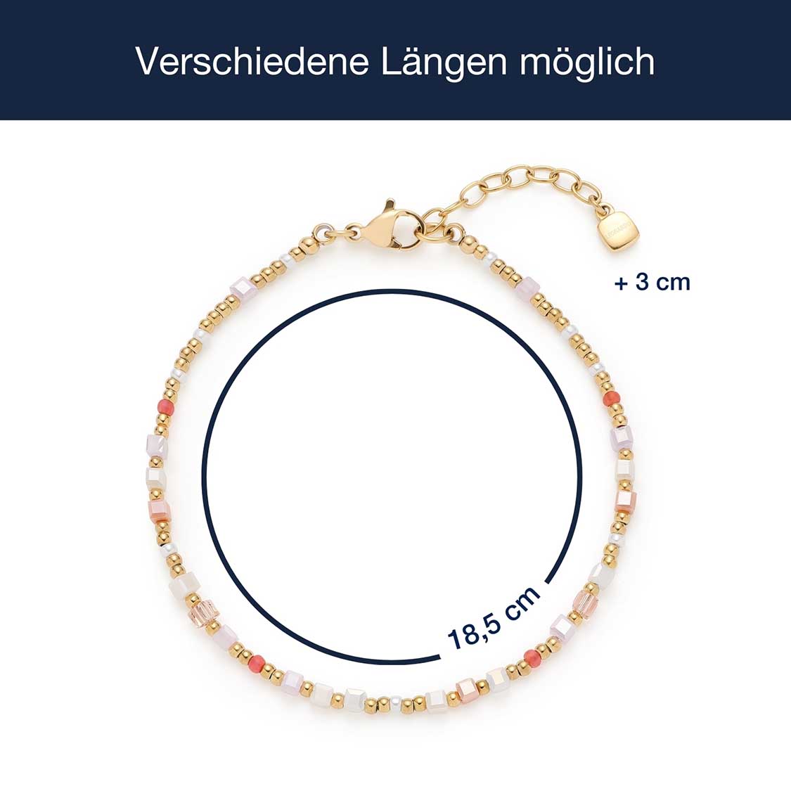 leonardo-shari-ciao-bracelet-perles-pastel-dor image 4