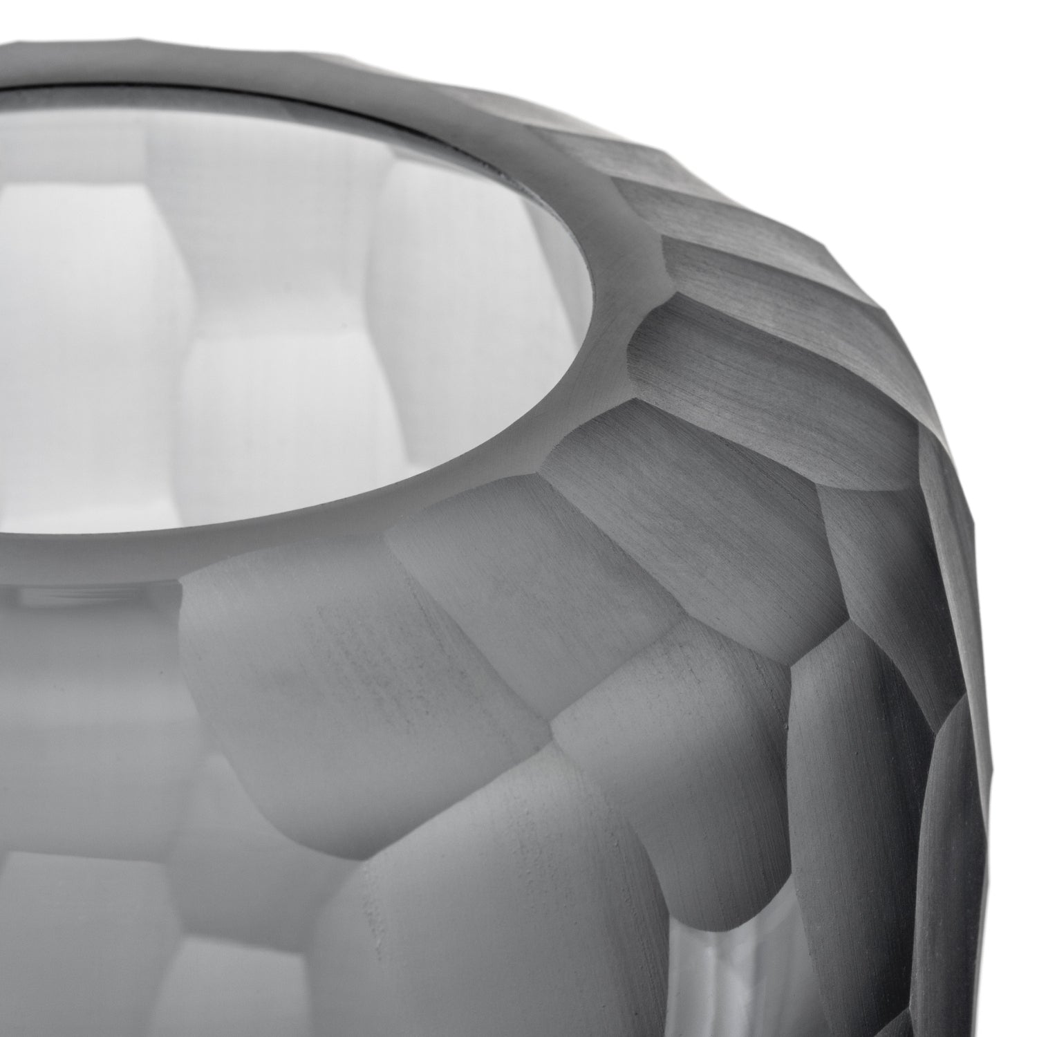 leonardo-bellagio-vase-verre-anthracite-18-cm-fait-main image 4