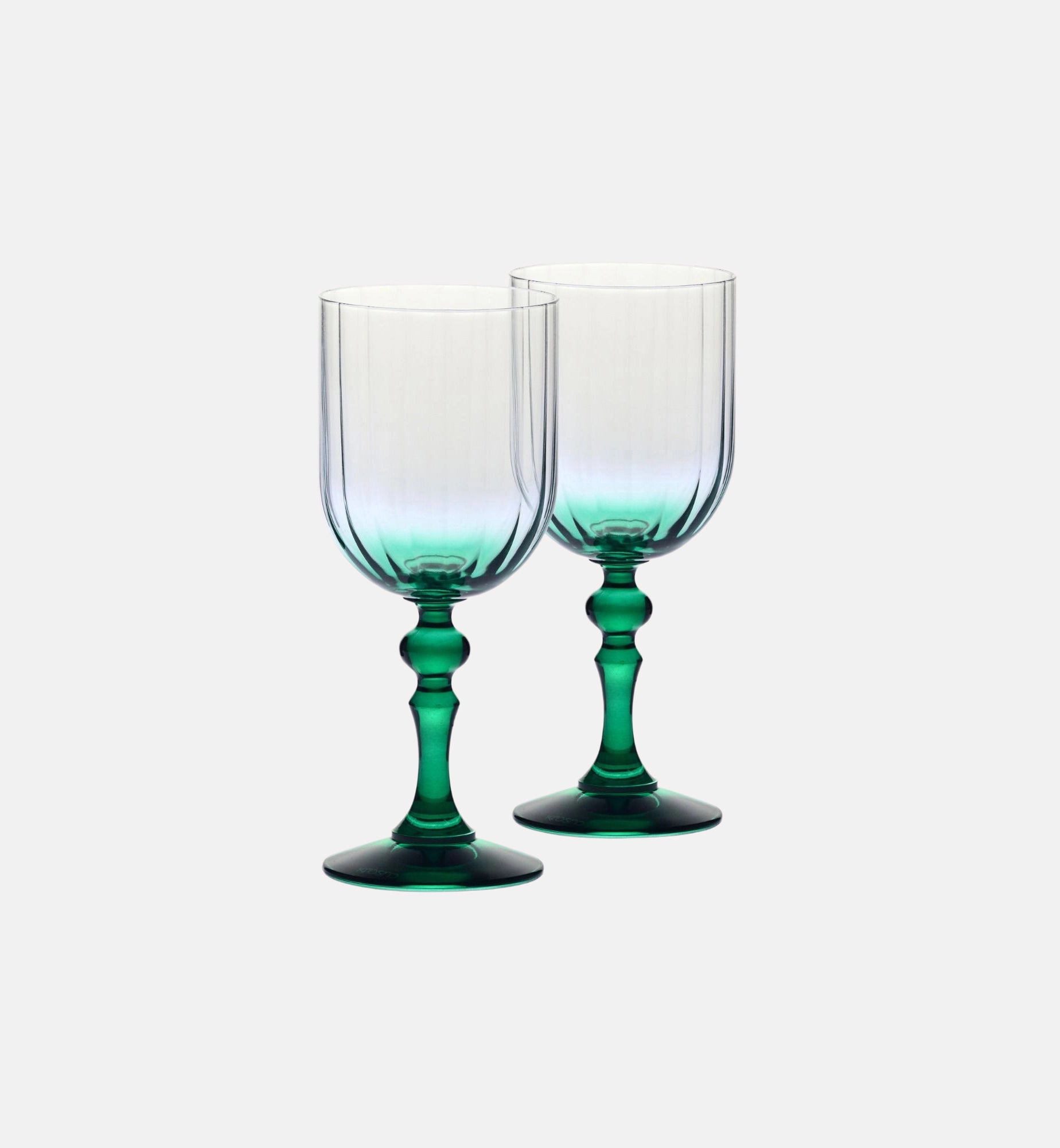 krosno-verres-vin-300-ml-pied-vert-d-grad-stri image 2