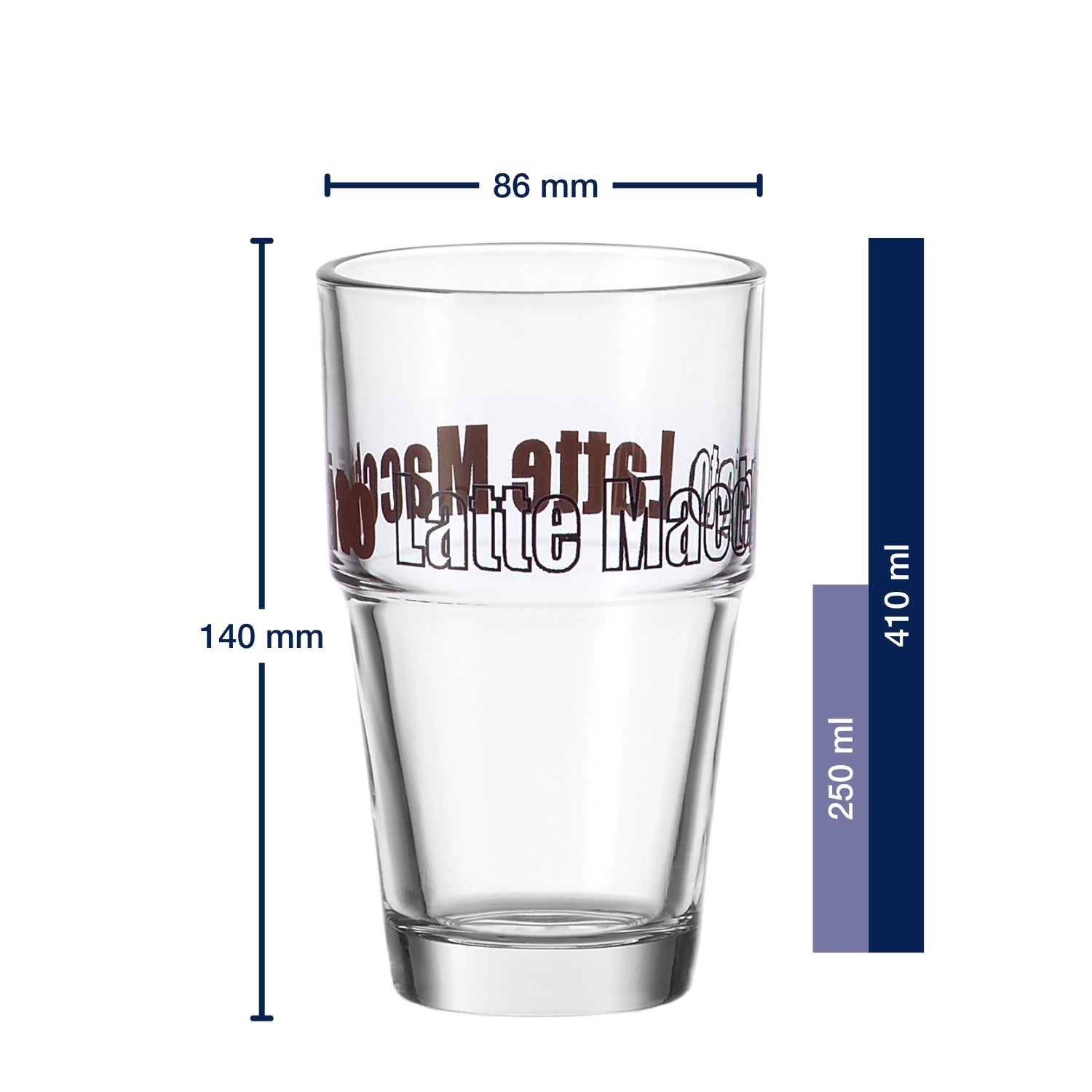 leonardo-solo-verre-latte-macchiato-410-ml-marron-lot-6 image 3