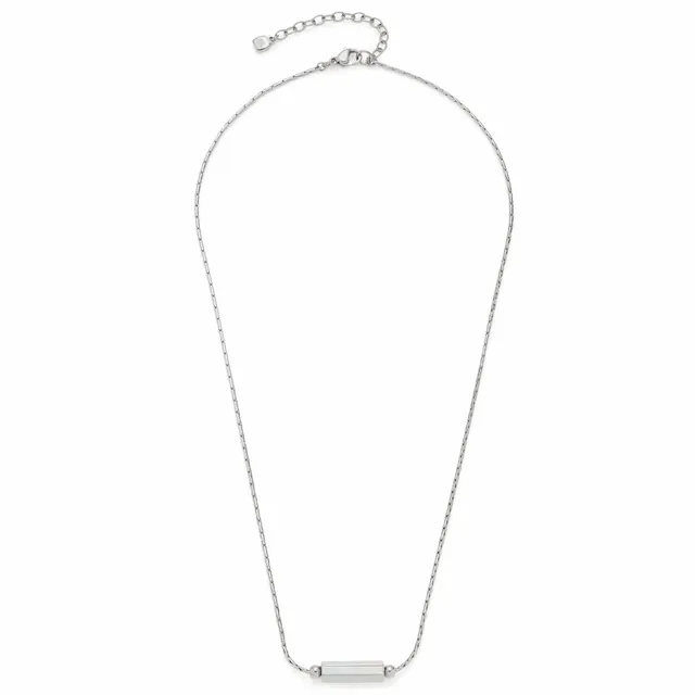 leonardo-pilea-collier-argent-45-cm-perle-nacre-gravable image 1
