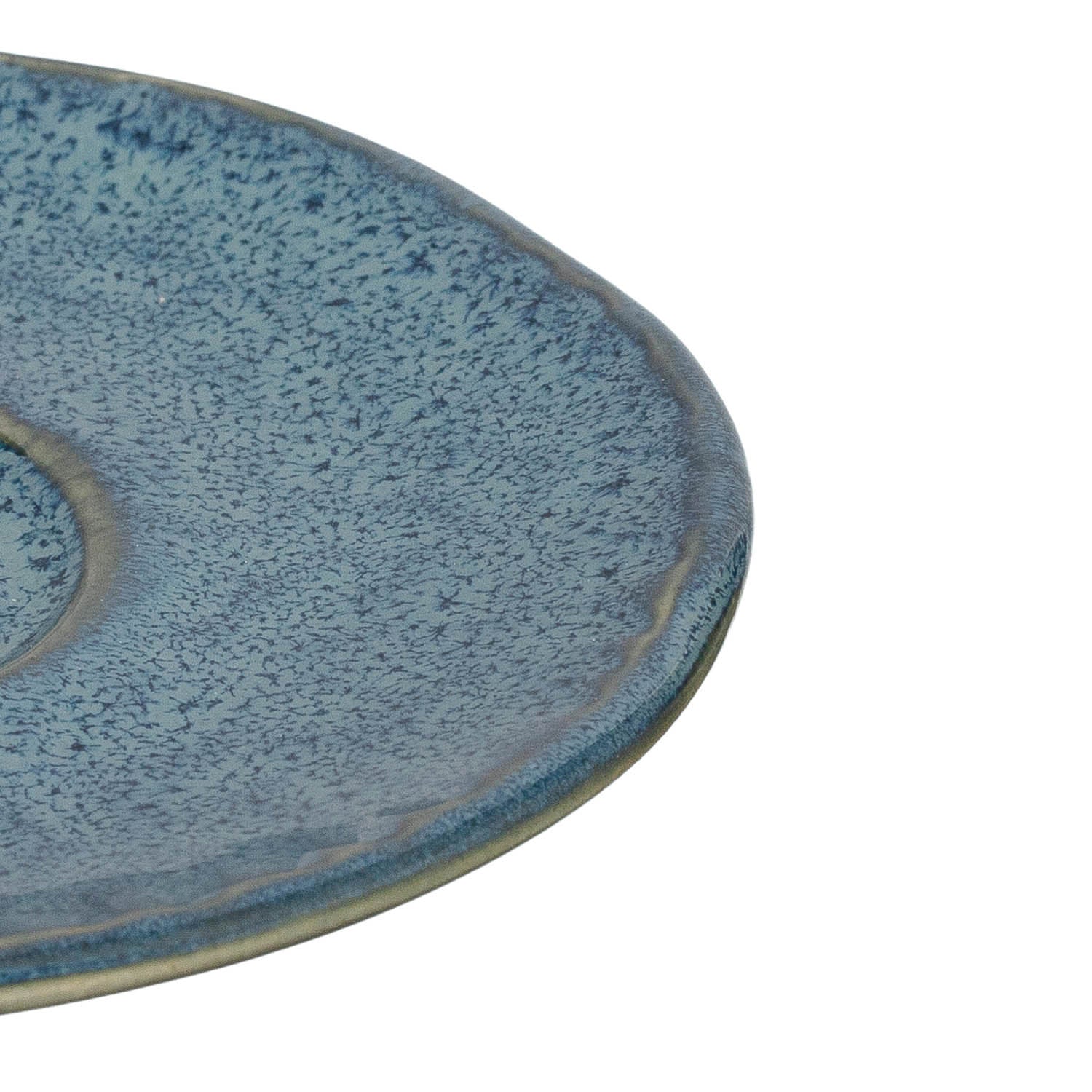 leonardo-matera-soucoupe-c-ramique-bleue-11-cm-lot-4 image 3
