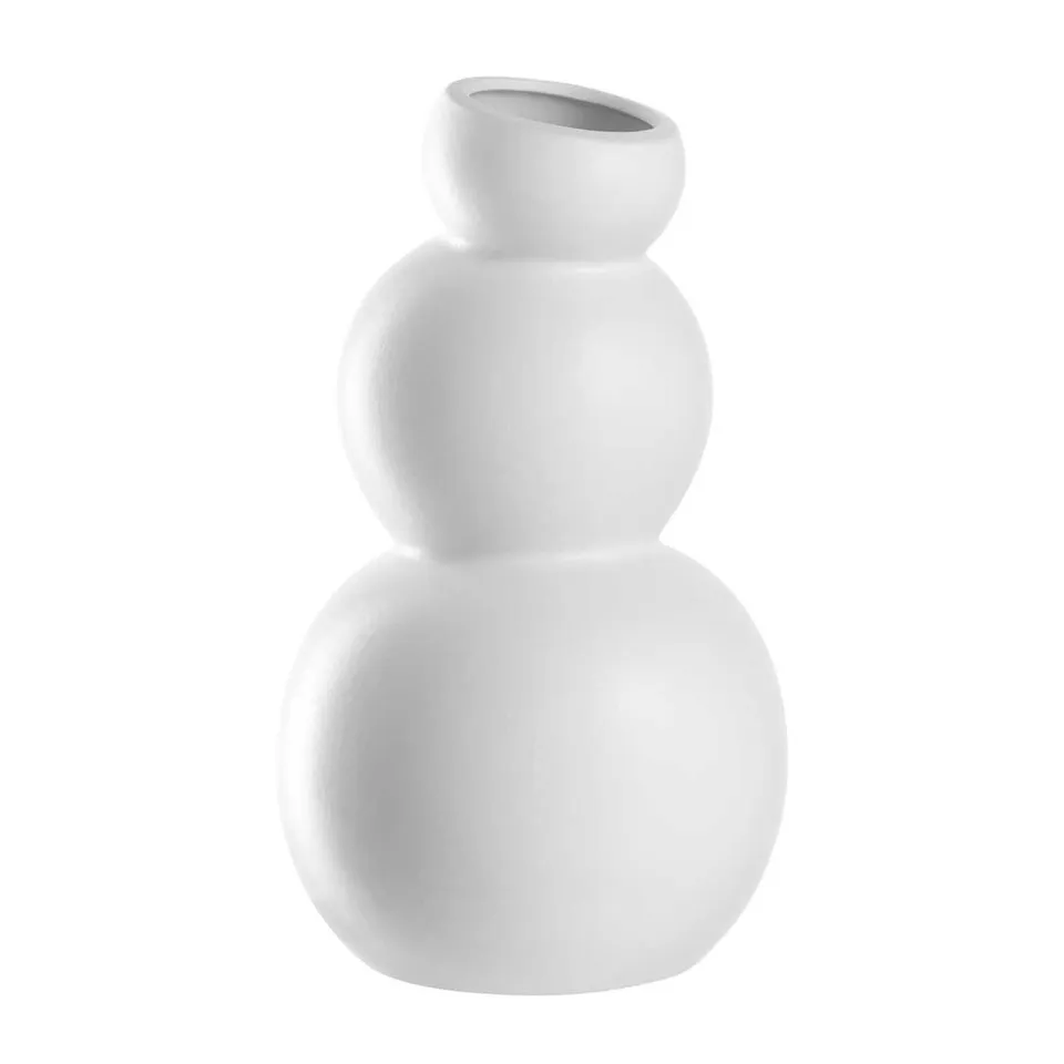 leonardo-silenzio-vase-c-ramique-26-cm-blanc image 1