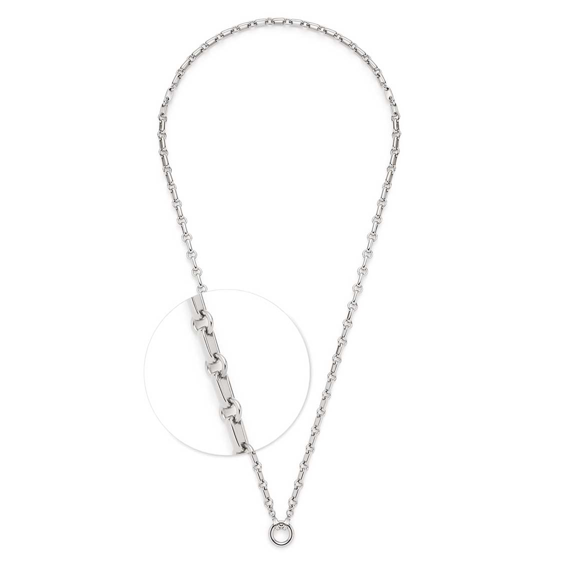 leonardo-yvette-60-cm-collier-acier-argent image 1