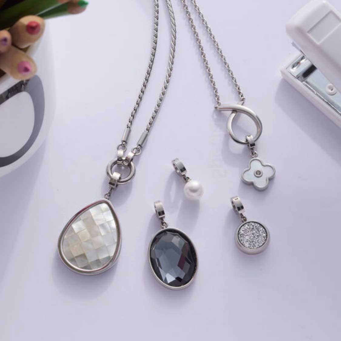 leonardo-clip-mix-bluna-pendentif-tr-fle-nacre-argent image 6