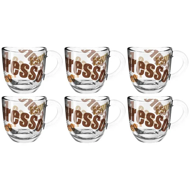 leonardo-napoli-tasse-espresso-3-couleurs-80-ml-lot-6 image 1