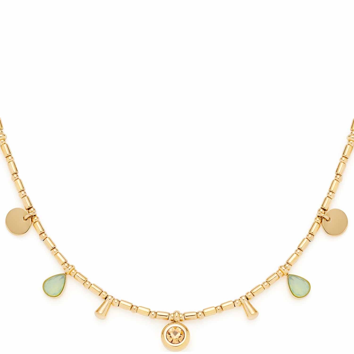 leonardo-ella-collier-dor-45-cm-perles-et-cristaux image 2