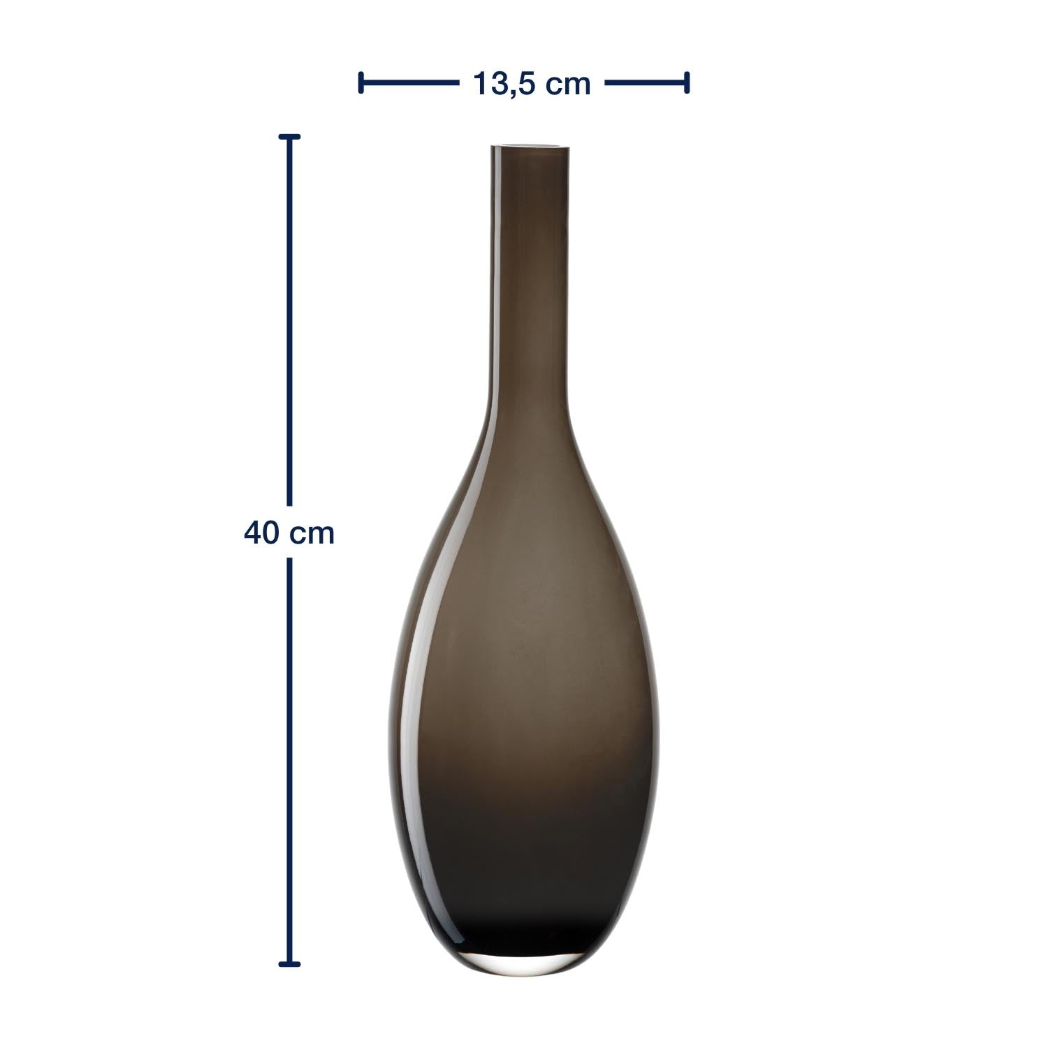 leonardo-beauty-vase-verre-marron-39-cm-fait-main image 3