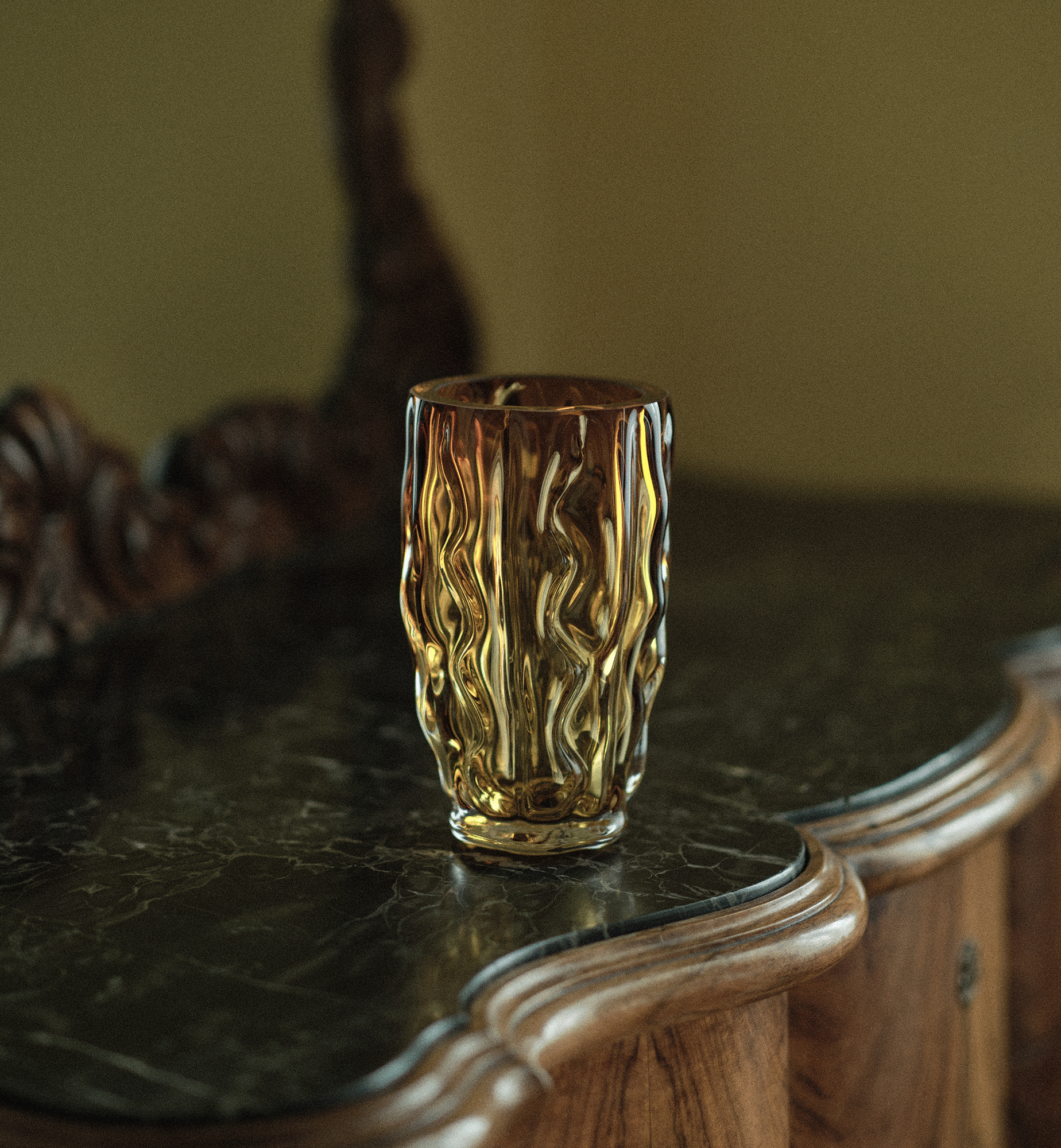 krosno-the-palace-3950-vase-cristal-ambre-20-5-cm image 2