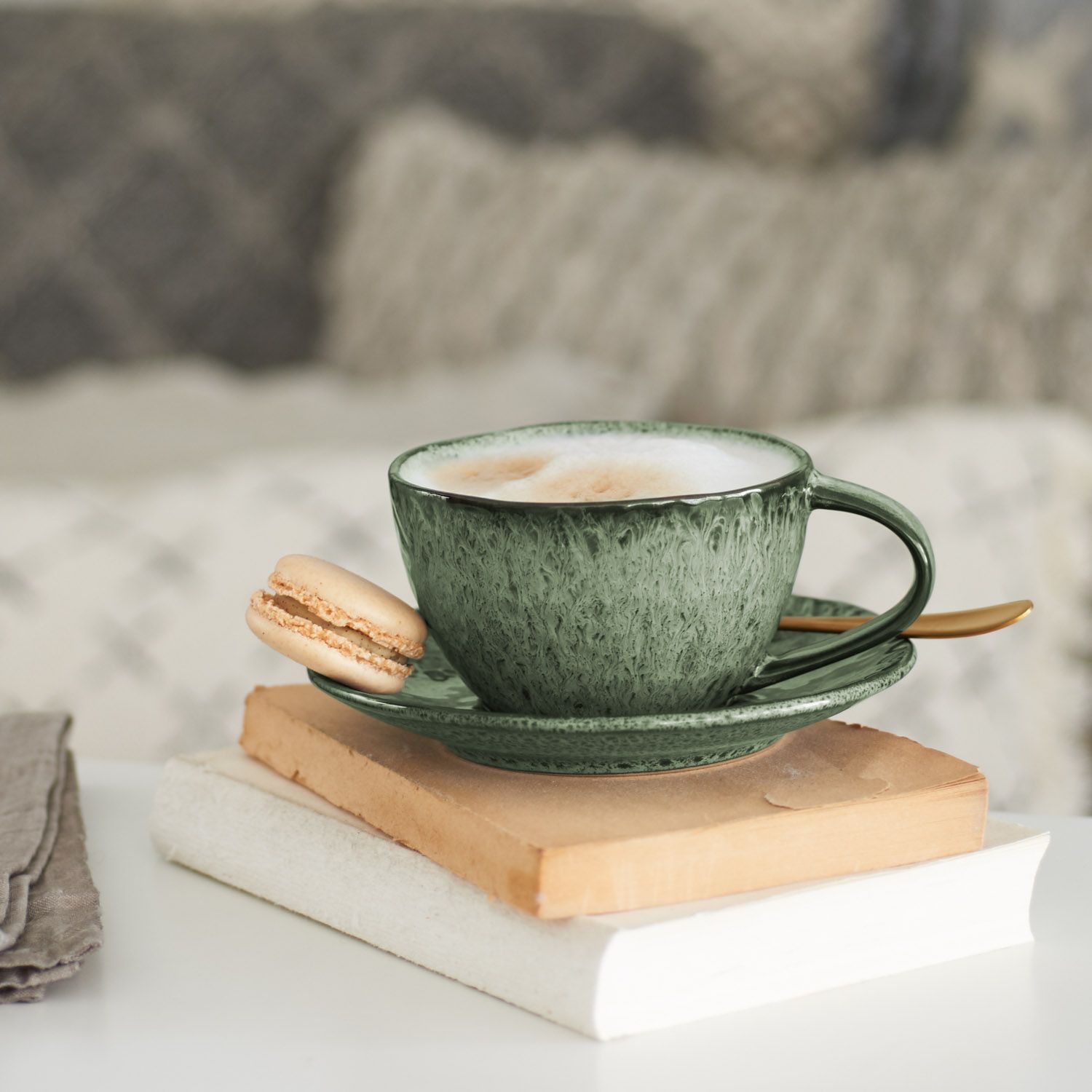 leonardo-matera-tasse-c-ramique-verte-290-ml-lot-4 image 6
