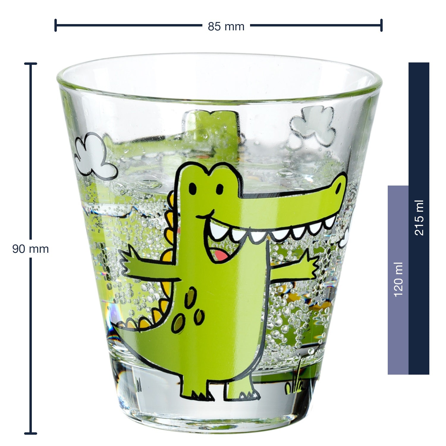 leonardo-bambini-gobelet-enfant-215-ml-crocodile-lot-de-6 image 2