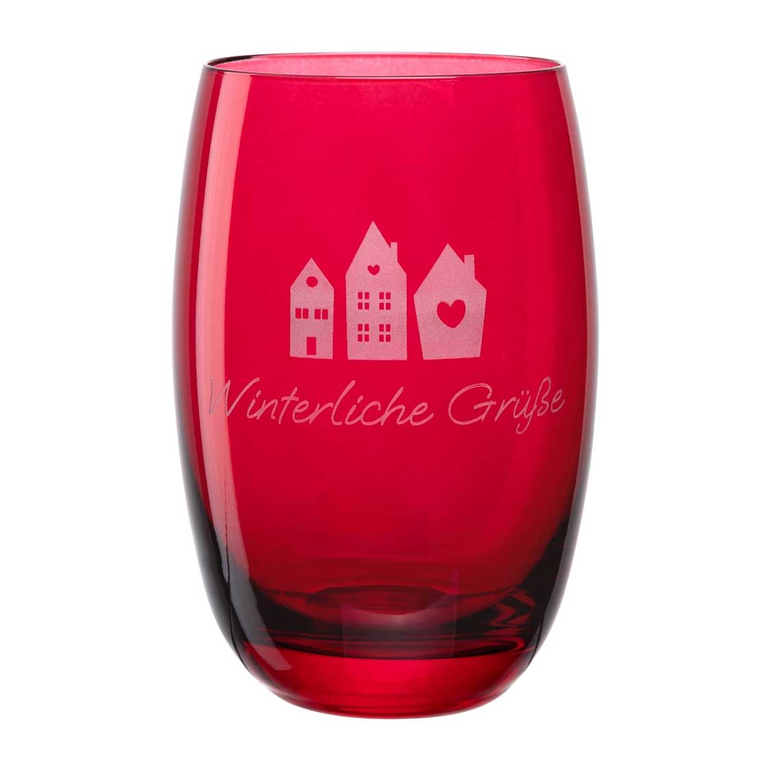 leonardo-cheers-photophore-verre-rouge-12-5-cm-gravure image 1