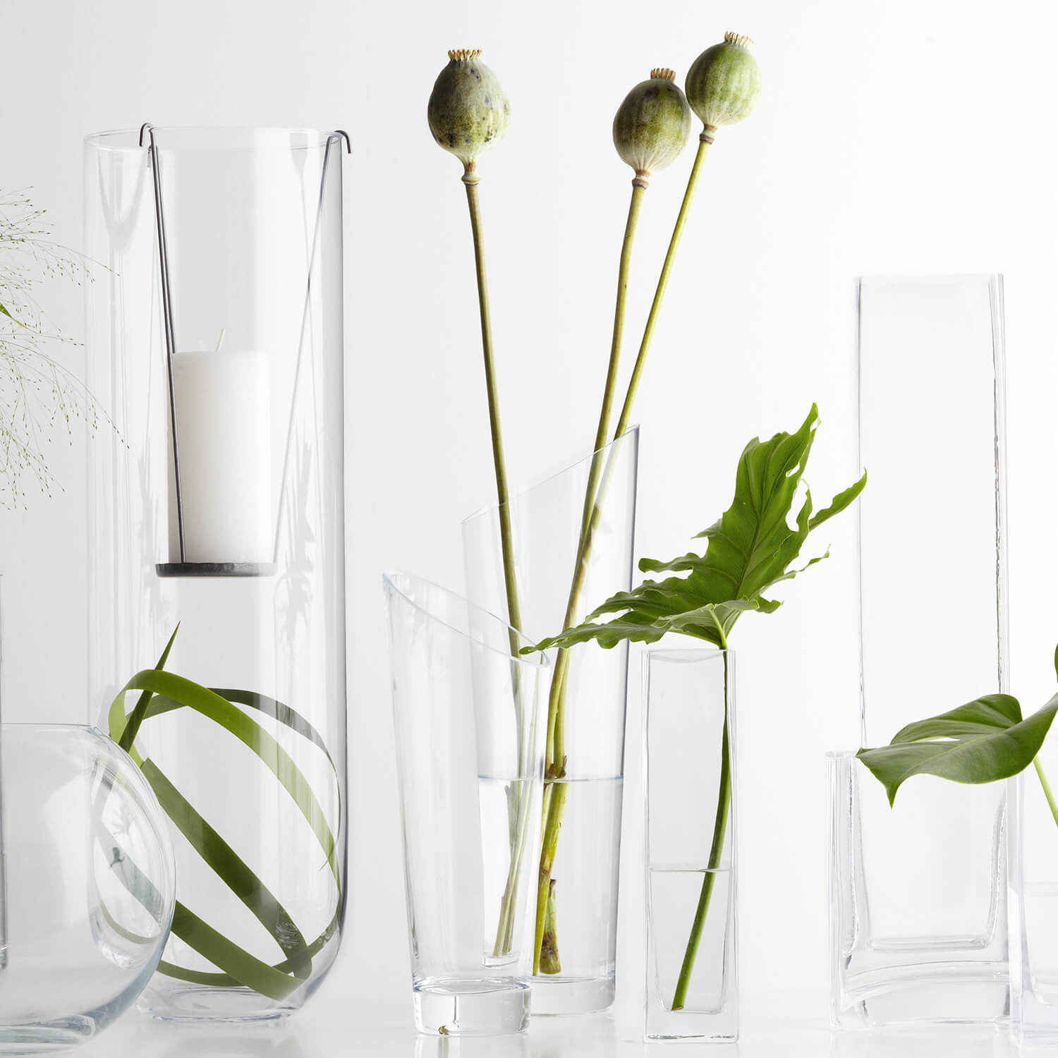 leonardo-dynamic-vase-verre-30-cm-fait-main-transparent image 2