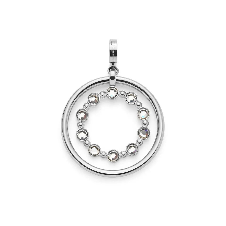 leonardo-clip-mix-pendentif-bobby-argent-pierres image 1