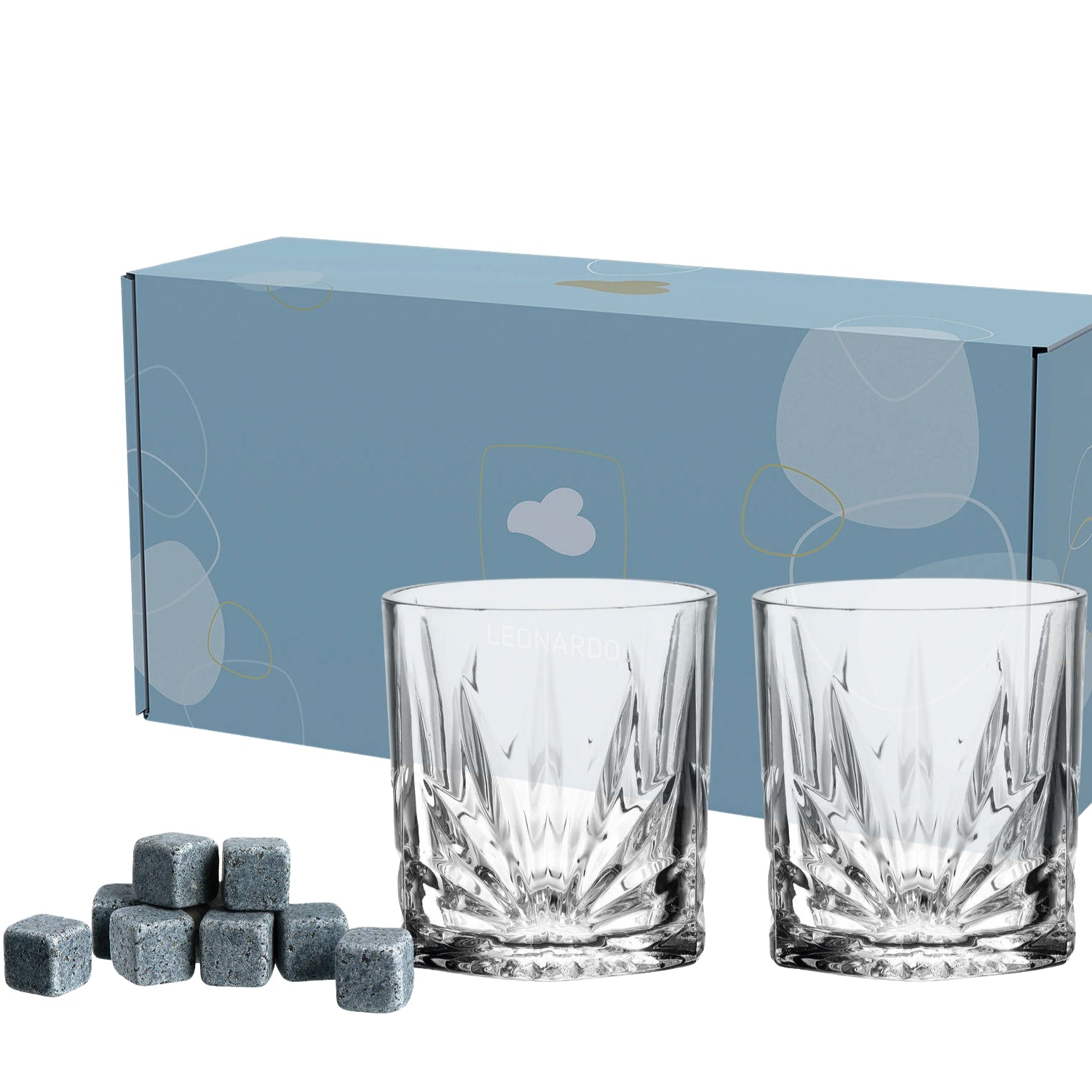leonardo-capri-verre-whisky-330-ml-lot-2-pierres image 1