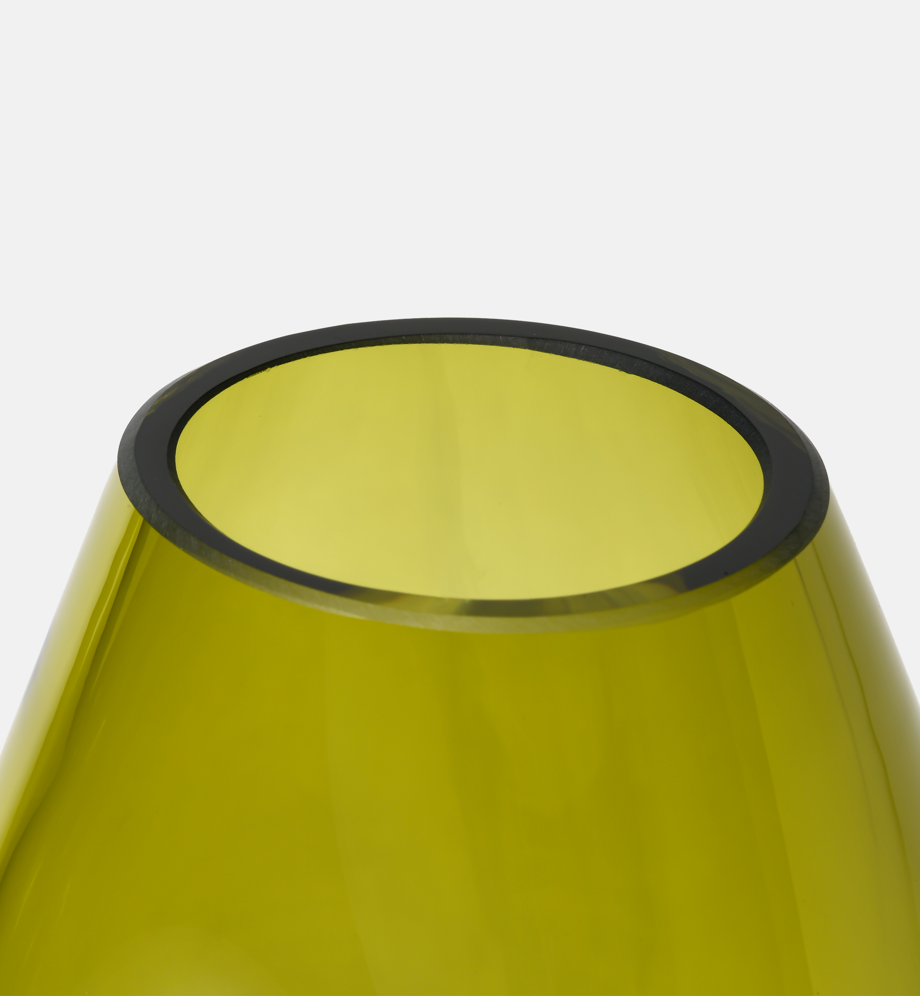 krosno-flow-vase-cristal-28-cm-vert-olive image 3